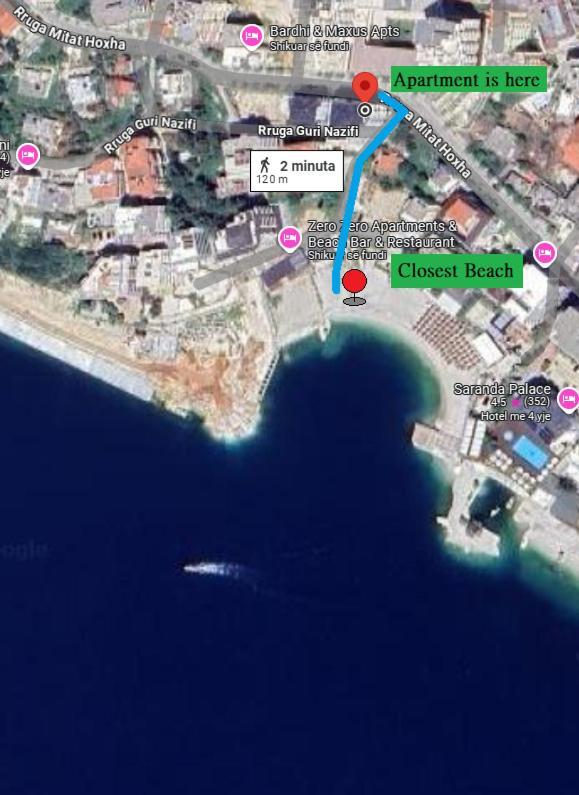 Violet Sea View Apartment Sarandë Eksteriør billede